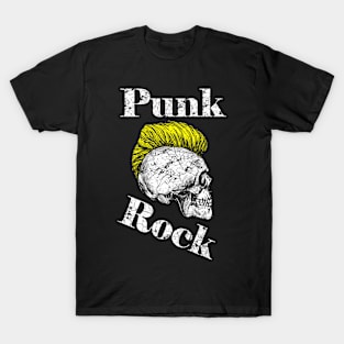 Punk Rock Iro-Skull, yellow T-Shirt